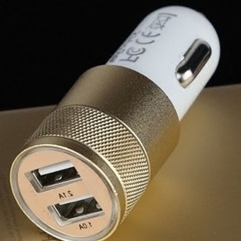 Tẩu Sạc Ô Tô 12-24V 2 Cổng USB Nhanh Chóng - Chất Liệu Hợp Kim Nhôm Bền Bỉ, Tương Thích Tất Cả Thiết Bị Công Nghệ
