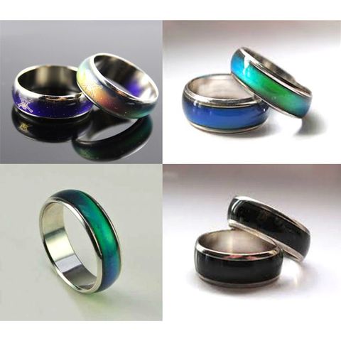 Nhẫn Thay Đổi Màu Theo Cảm Xúc Dành Cho Nam Nữ - Trang Sức Hợp Kim Phong Cách Sống Độc Đáo, Kích Thước 16-20mm