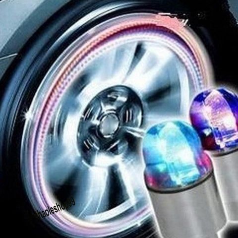 Đèn LED Gắn Van Bánh Xe Hơi và Xe Đạp - Đèn Phát Sáng Độc Đáo Tăng Cường An Toàn Giao Thông, Thiết Kế Màu Sắc Sống Động