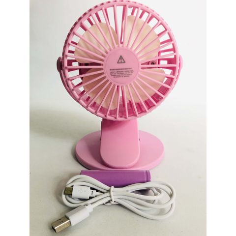 Quạt Tích Điện Kẹp Đa Năng 360 Độ cho Bàn Học, Nôi Bé và Xe Hơi - 3 Tốc Độ Gió, Thời Gian Sử Dụng 60h