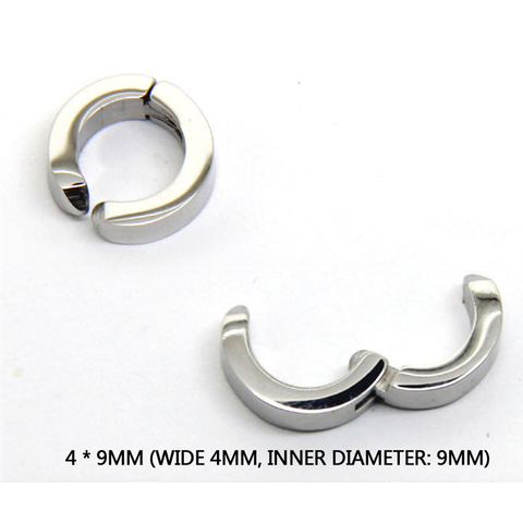 Bông Tai Nam Châm Thép Titan Không Cần Xỏ Lỗ - Cặp Trang Sức Đẹp Cho Nam Nữ, Chất Liệu 316 Stainless Steel, Màu Đen/Silver
