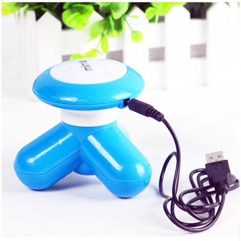 Máy Massage Mini Cầm Tay 3 Đầu - Thiết Bị Massage Trị Liệu Hỗ Trợ Giải Tỏa Mệt Mỏi, Quà Tặng Ý Nghĩa Cho Người Thân