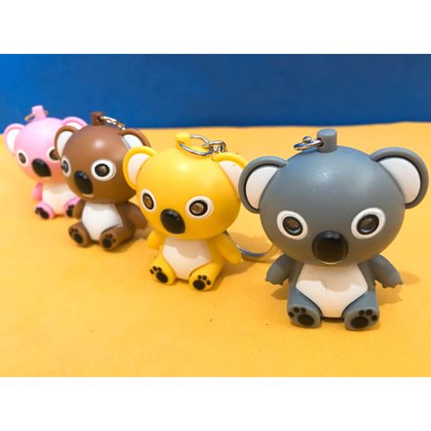 Móc Khóa Gấu Koala Phát Sáng Đèn LED Có Âm Thanh - Phụ Kiện Độc Đáo 3 Trong 1, Đèn Pin và Giải Trí Cho Người Yêu Thú Cưng