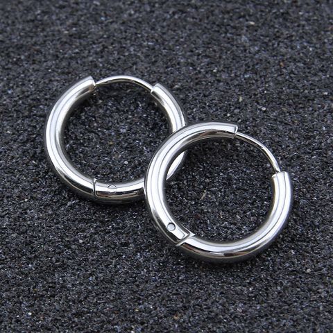 Khuyên Tai Titan Dày 2.5mm Không Gỉ Unisex - Phụ Kiện Hàn Quốc Cá Tính, Độc Đáo, Phù Hợp Mọi Trang Phục
