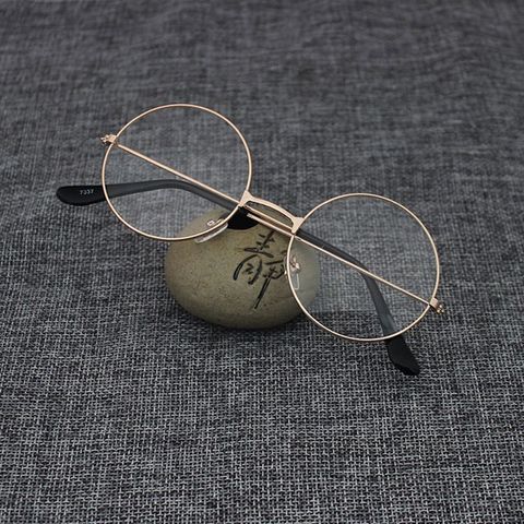 Kính Mát Tròn Nobita Nhái - Gọng Sắt Cứng Cáp, Tròng 0 Độ, Thời Trang Cá Tính Cho Nam Nữ
