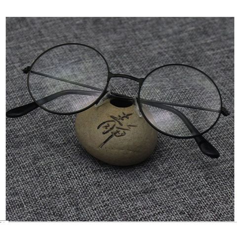 Kính Mát Tròn Nobita Nhái - Gọng Sắt Cứng Cáp, Tròng 0 Độ, Thời Trang Cá Tính Cho Nam Nữ