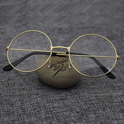 Kính Mát Tròn Nobita Nhái - Gọng Sắt Cứng Cáp, Tròng 0 Độ, Thời Trang Cá Tính Cho Nam Nữ