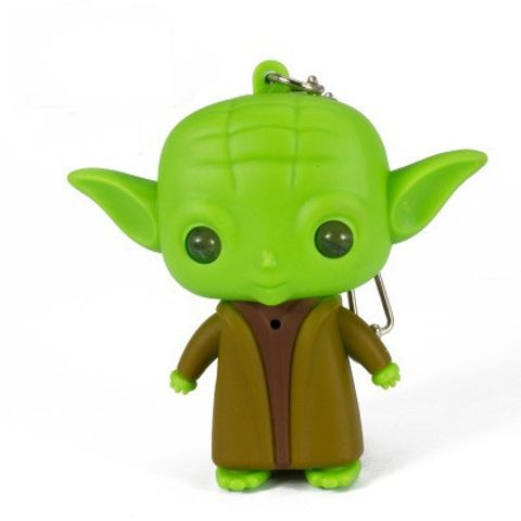 Móc Khóa Star Wars Người Tai Xanh Phát Sáng LED Có Âm Thanh - Phụ Kiện Thời Trang Độc Đáo Cho Fan Sci-Fi