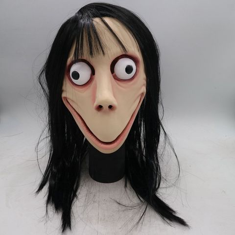 Mặt nạ quái vật Momo Halloween độc đáo - Mặt nạ cao su hề ma quái IT và Valak, trang trí lễ hội, quà tặng thú vị