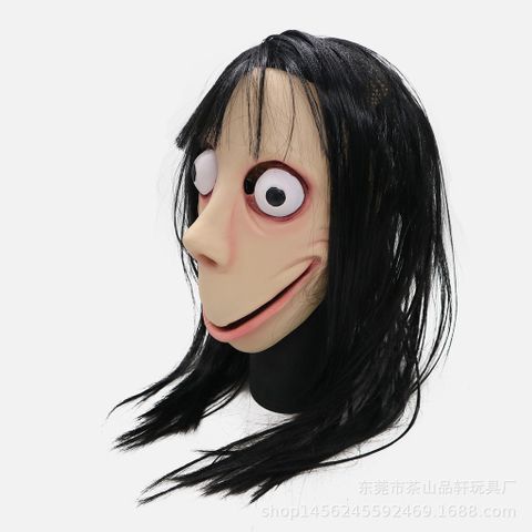 Mặt nạ quái vật Momo Halloween độc đáo - Mặt nạ cao su hề ma quái IT và Valak, trang trí lễ hội, quà tặng thú vị