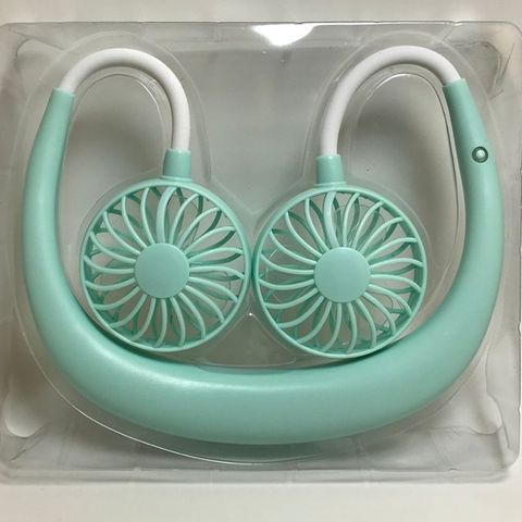 Quạt Đeo Cổ Mini Tích Điện 7 Cánh - Siêu Mát, Tiện Lợi, Thích Hợp Cho Tập Gym, Đi Ngoài Trời - Quà Tặng Hữu Ích