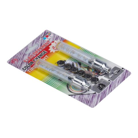 Bộ 2 Đèn LED 5 Bóng Gắn Van Bánh Xe Đạp/Xe Máy/Ô Tô - Trang Trí Bánh Xe Vừa Mắt, Dễ Dàng Lắp Đặt, Tặng Kèm 6 Pin AG10