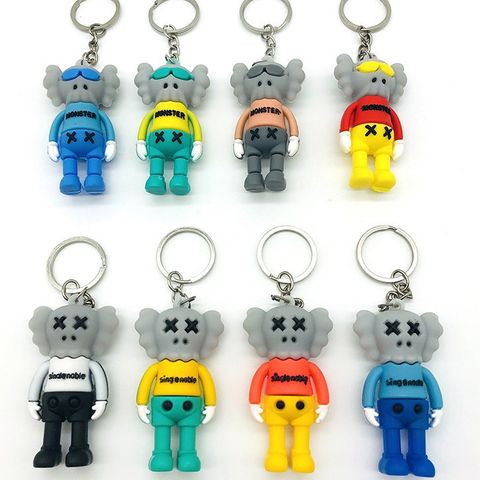 Móc Khóa Kaws Seasame Street - Móc Khóa Nhân Vật Hàn Quốc Dễ Thương, Quà Tặng Lưu Niệm, Phong Cách Hypebeast