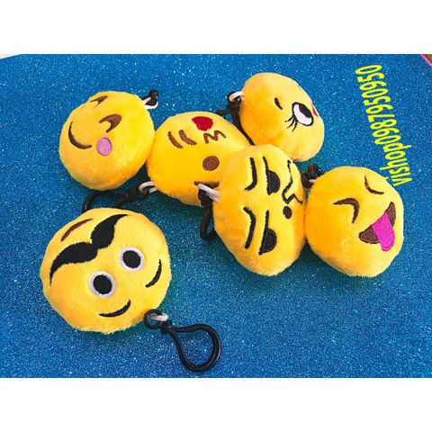 Móc Khóa Nhồi Bông Biểu Cảm Mặt Cười - Phụ Kiện Thời Trang Dễ Thương, Size 5cm - Quà Tặng Đáng Yêu cho Fan Hâm Mộ
