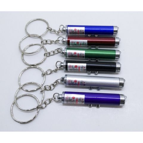 Móc Khóa Đèn Pin Laze Đa Năng - Bộ Phụ Kiện Tiện Ích Có Đèn LED, Laser Dễ Dàng Mang Theo, Phù Hợp Cho Thuyết Trình và Sử Dụng Hằng Ngày