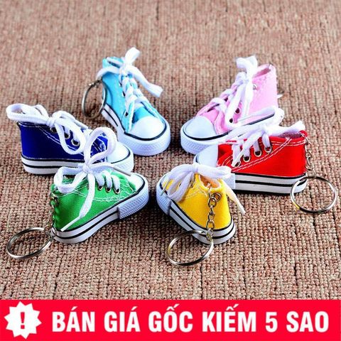 Móc Khóa Hình Giày Bata Độc Đáo - Phụ Kiện Thời Trang Mini Cá Tính, Quà Tặng Ý Nghĩa - 10 Màu Sắc Khác Nhau