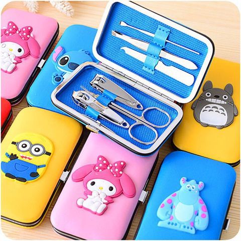 Bộ Dụng Cụ Làm Móng Tay 6 Món Hình Thú Dễ Thương, Gấp Gọn Bỏ Túi - Chăm Sóc Cá Nhân Tiện Lợi Từ Việt Nam