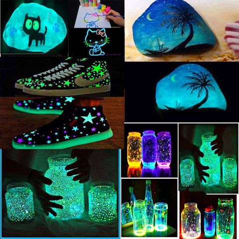 Sơn Dạ Quang 20g - Phát Sáng Mạnh Cho Bodypainting, Trang Trí, Vẽ Mặt, DIY - 9 Màu Sắc Độc Đáo, Sử Dụng Dễ Dàng