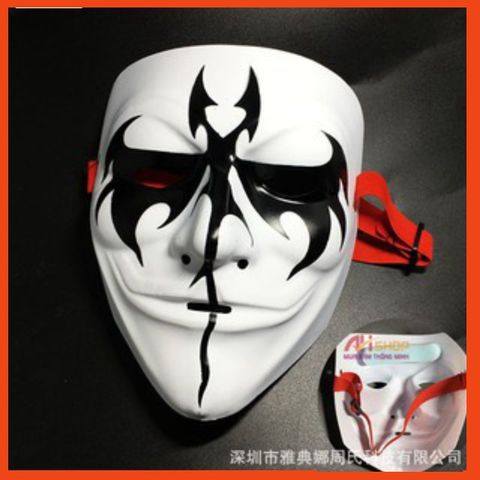 Mặt Nạ Hacker Anonymous Sát Thủ - Phụ Kiện Thời Trang Độc Đáo, Chất Liệu Nhựa Cao Cấp, Kích Thước 19.5 x 18cm
