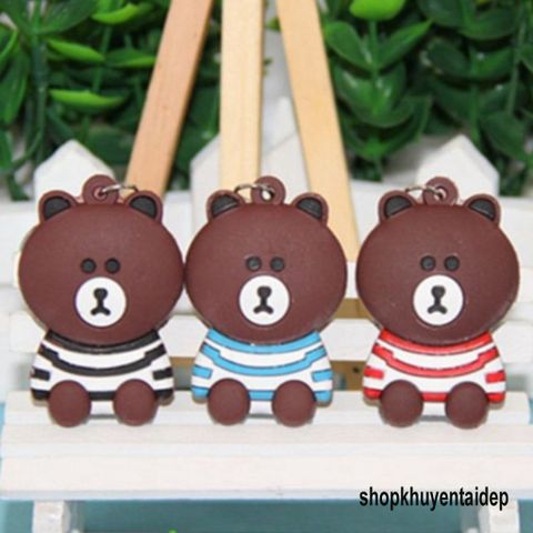 Móc Khóa Gấu Brown Dễ Thương - Móc Khóa Thỏ Cony Độc Đáo, Phụ Kiện Thời Trang Ngộ Nghĩnh