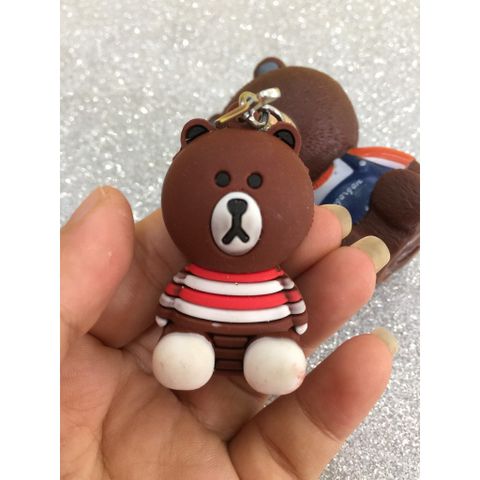 Móc Khóa Gấu Brown Dễ Thương - Móc Khóa Thỏ Cony Độc Đáo, Phụ Kiện Thời Trang Ngộ Nghĩnh