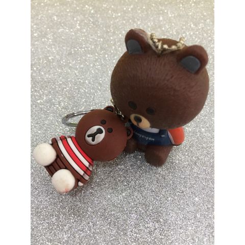 Móc Khóa Gấu Brown Dễ Thương - Móc Khóa Thỏ Cony Độc Đáo, Phụ Kiện Thời Trang Ngộ Nghĩnh