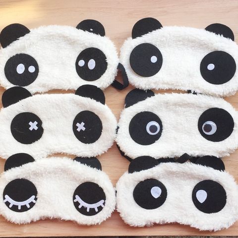 Bịt Mắt Ngủ Gấu Trúc Panda Dễ Thương - Phụ Kiện Chống Lạnh Mùa Đông, Dây Thun Co Dãn Tiện Lợi, Gợi Ý Quà Tặng Thú Vị