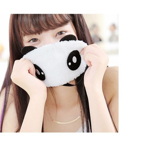 Bịt Mắt Ngủ Gấu Trúc Panda Dễ Thương - Phụ Kiện Chống Lạnh Mùa Đông, Dây Thun Co Dãn Tiện Lợi, Gợi Ý Quà Tặng Thú Vị