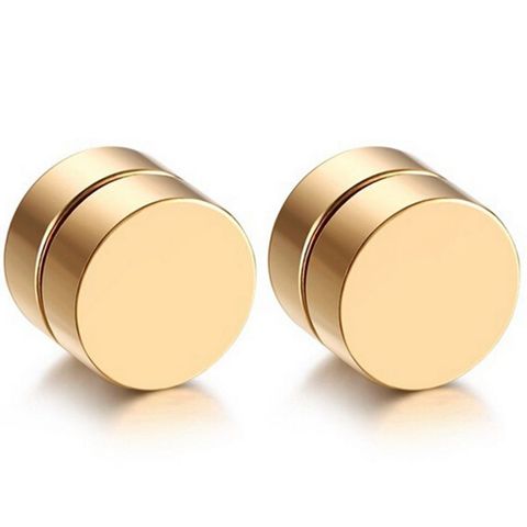 Khuyên Tai Nam Châm Thép Không Gỉ 8mm Dày - Trang Sức Thời Trang Cho Nam - Phong Cách Hipster, Dễ Dàng Đeo