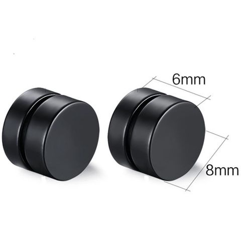 Khuyên Tai Nam Châm Thép Không Gỉ 8mm Dày - Trang Sức Thời Trang Cho Nam - Phong Cách Hipster, Dễ Dàng Đeo