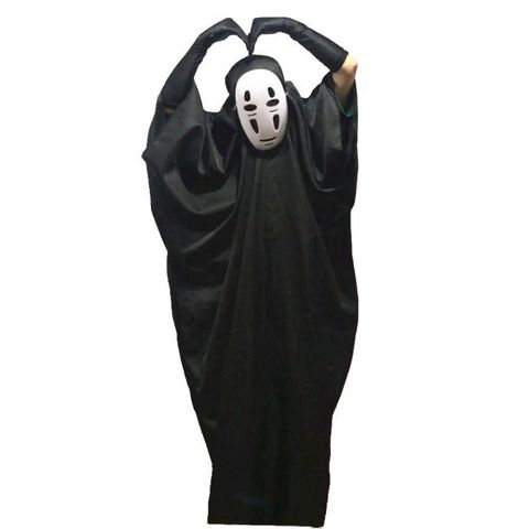 Bộ Đồ Hóa Trang Kaonashi Ma Vô Diện từ Spirited Away - Set Cosplay Cho Trẻ Em và Người Lớn, Đầy Đủ Kích Cỡ 115 đến XL