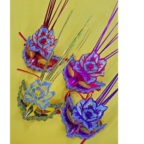 Mặt Nạ Bướm Nửa Mặt Halloween - Phụ Kiện Cosplay Thiết Kế Dễ Thương Cho Tiệc Hóa Trang