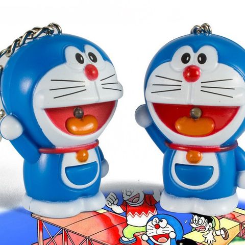 Móc Khóa Doremon Phát Sáng LED Có Âm Thanh - Móc Khóa Đèn Pin 3 Trong 1 Độc Đáo Và Dễ Thương