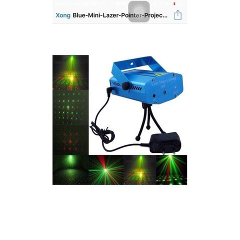 Đèn Laze Cảm Biến Theo Nhạc - Đèn Chiếu Màu Sắc Thay Đổi Theo Giai Điệu - Thiết Bị Tiện Ích Cho Bữa Tiệc Và Không Gian Sống