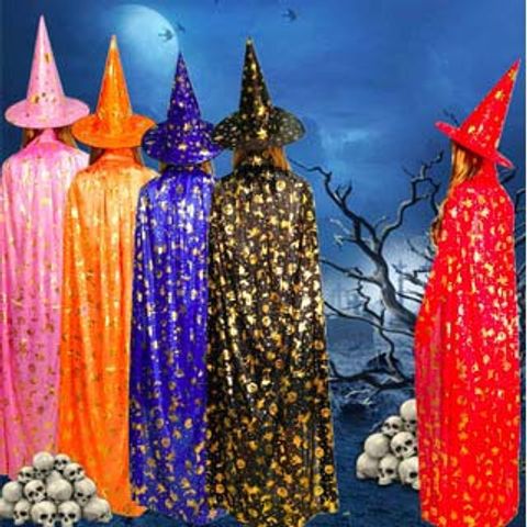 Mũ Phù Thủy Hóa Trang Halloween - Mẫu Gấp Gọn Đáng Yêu Cho Bé - Phụ Kiện Giáng Sinh Thú Vị