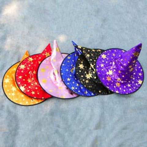Mũ Phù Thủy Hóa Trang Halloween - Mẫu Gấp Gọn Đáng Yêu Cho Bé - Phụ Kiện Giáng Sinh Thú Vị