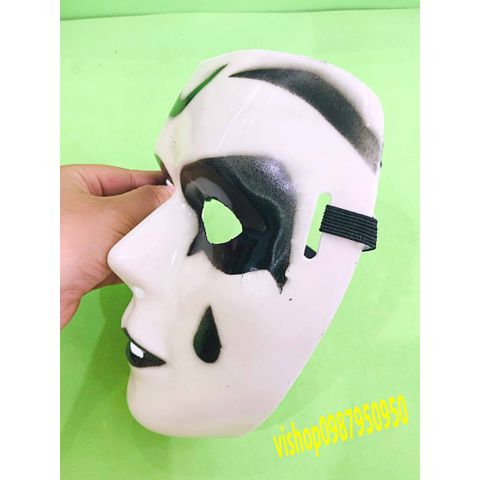 Mặt Nạ Jabbawockeez Họa Tiết Trắng Đen - Mặt Nạ Vẽ Giọt Nước Độc Đáo Cho Halloween và Hóa Trang