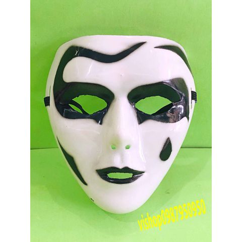 Mặt Nạ Jabbawockeez Họa Tiết Trắng Đen - Mặt Nạ Vẽ Giọt Nước Độc Đáo Cho Halloween và Hóa Trang
