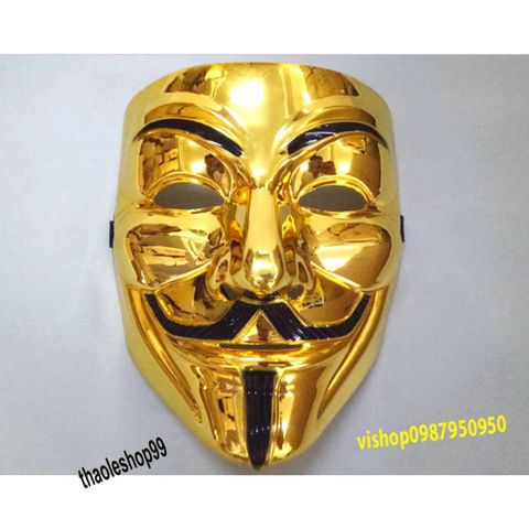 Mặt Nạ Hacker Vàng Bạc Cao Cấp - Phụ Kiện Thời Trang Độc Đáo và Sang Trọng - Giao Hàng Miễn Phí Từ 20K