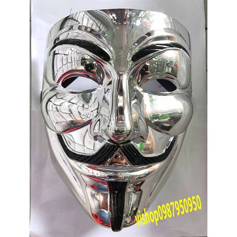 Mặt Nạ Hacker Vàng Bạc Cao Cấp - Phụ Kiện Thời Trang Độc Đáo và Sang Trọng - Giao Hàng Miễn Phí Từ 20K