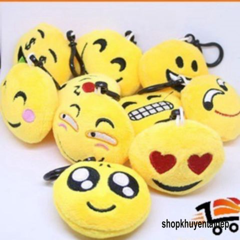 Móc Khóa Nhồi Bông Icon Mặt Cười - Phụ Kiện Thời Trang Dễ Thương, Quà Tặng Độc Đáo Cho Fan Hâm Mộ