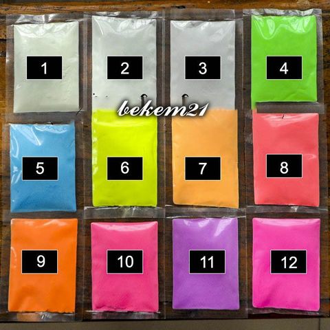 Bột Dạ Quang Phát Sáng Trong Đêm - Gói 10g/20g/30g/40g/50g, Chất Liệu An Toàn, Trang Trí Độc Đáo Cho Nghệ Thuật và Sáng Tạo