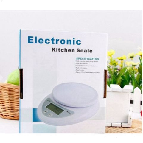 Cân Điện Tử Tiểu Ly 5kg Chính Xác - Cân Bánh, Đo Lường Tiện Lợi Cho Nhà Bếp, Trừ Bì Dễ Dàng