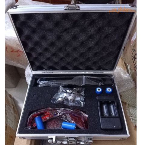 Đèn Laser Cao Cấp Siêu Sáng Màu Xanh Dương + Vali Tiện Dụng - Đèn Chiếu Tia Sáng xa, Phù Hợp Dùng Cho Xe Đạp Thể Thao và Quán Bar