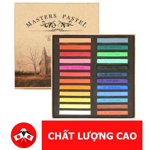Bộ 24 Màu Phấn Tiên Master Pastel - Dùng Tô Màu Hoa Đất, Làm Tượng Chibi, Trang Điểm Búp Bê và Nhuộm Tóc An Toàn cho Trẻ Em