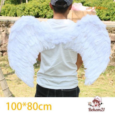 Cánh Thiên Thần Trắng Bằng Lông Vũ - Đạo Cụ Chụp Ảnh Xinh Xắn Dành Cho Trẻ Sơ Sinh, Quà Tặng Bé Trai Bé Gái