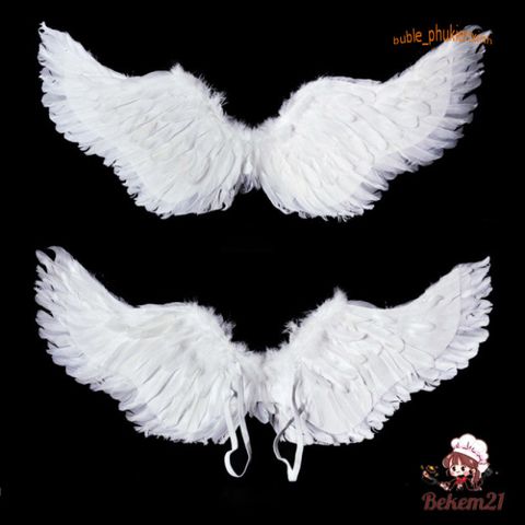 Bộ Cánh Thiên Thần Trắng Cho Bé - Trang Phục Chụp Ảnh Đáng Yêu, Cosplay Thiên Thần, Chất Liệu Lông Mịn, Bền Đẹp