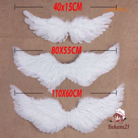 Bộ Cánh Thiên Thần Trắng Cho Bé - Trang Phục Chụp Ảnh Đáng Yêu, Cosplay Thiên Thần, Chất Liệu Lông Mịn, Bền Đẹp