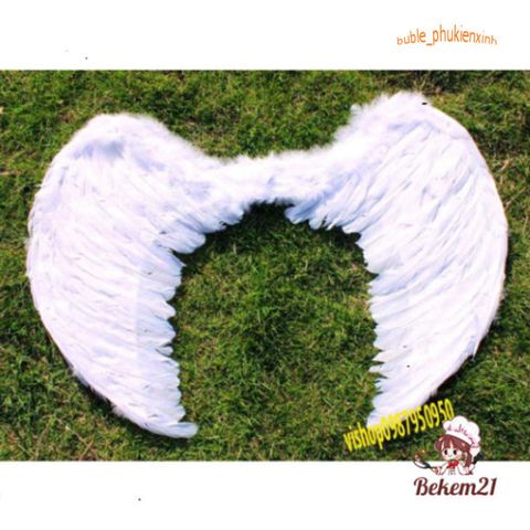 Bộ Cánh Thiên Thần Trắng Cho Bé - Trang Phục Chụp Ảnh Đáng Yêu, Cosplay Thiên Thần, Chất Liệu Lông Mịn, Bền Đẹp