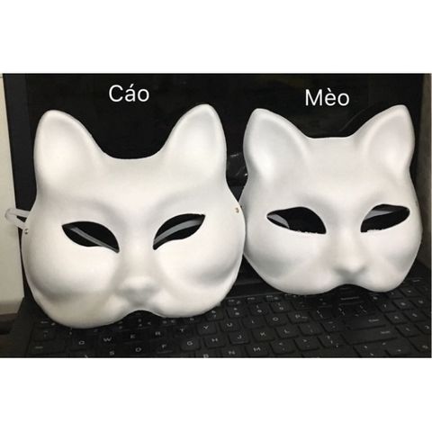 Mặt Nạ Cáo Trơn DIY - Phụ Kiện Trang Trí Hóa Trang Cosplay Halloween - Sáng Tạo Chiếc Mặt Nạ Của Bạn